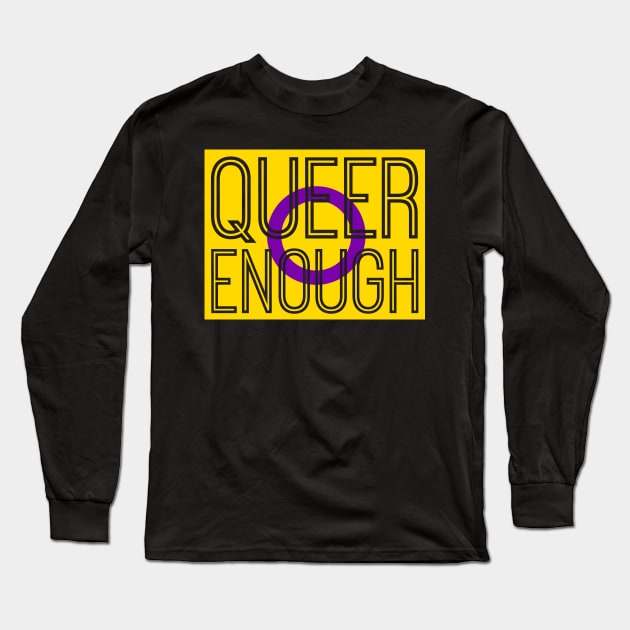 Intersex Pride | Queer Enough Long Sleeve T-Shirt by queerenough